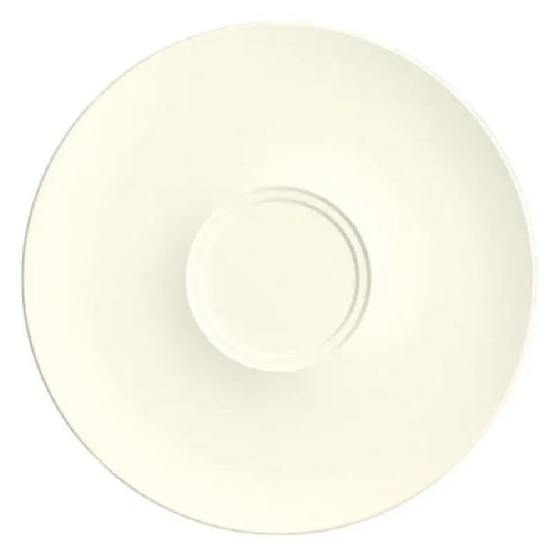 BauscherHepp 697144 8-5/16 Inch Round Saucer with Rim Porcelain Bone White