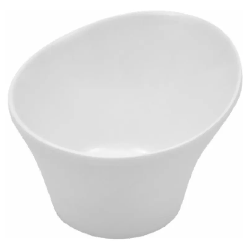 BauscherHepp T1541M 4 Oz Melamine Bowl Round Slanted Chip Resistant Matte White