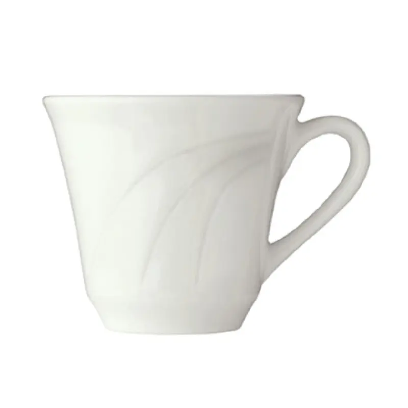 Libbey 905437889 9 Oz Tea Cup with Handle Porcelain White Royal Rideau