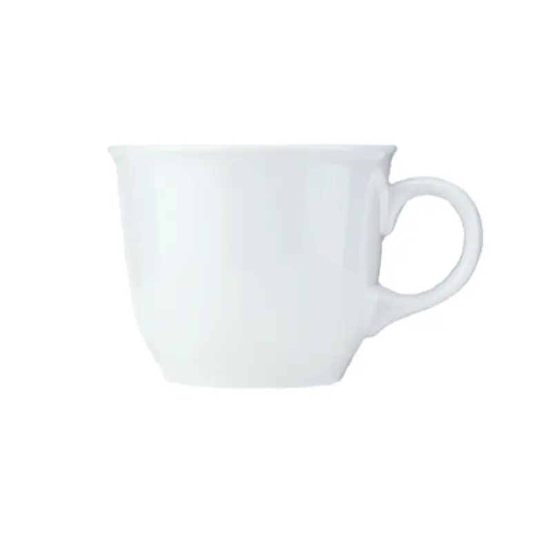 Libbey 911194015 8 Oz Tea Cup Aluma White Porcelain Polished Foot - Cups China