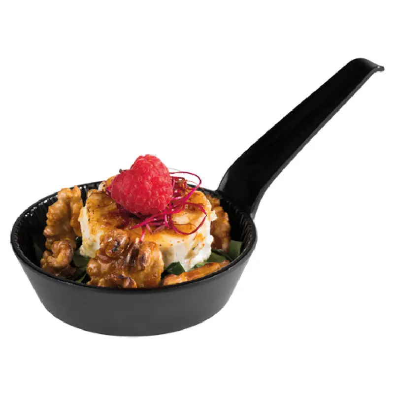 Libbey APS 84779 2-3/8 Oz Bowl Round Stackable Black Hammered Melamine