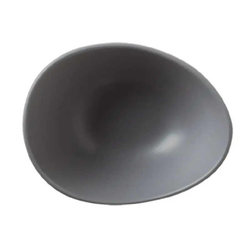 Libbey DRI-5-G 4 Inch 3-3/4 Oz Oval Bowl Organic Satin Matte Porcelain Driftstone