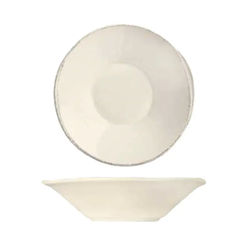 Libbey FH-513 12 Oz Grapefruit Bowl Round Glazed Scratch Resistant Porcelain Cream White