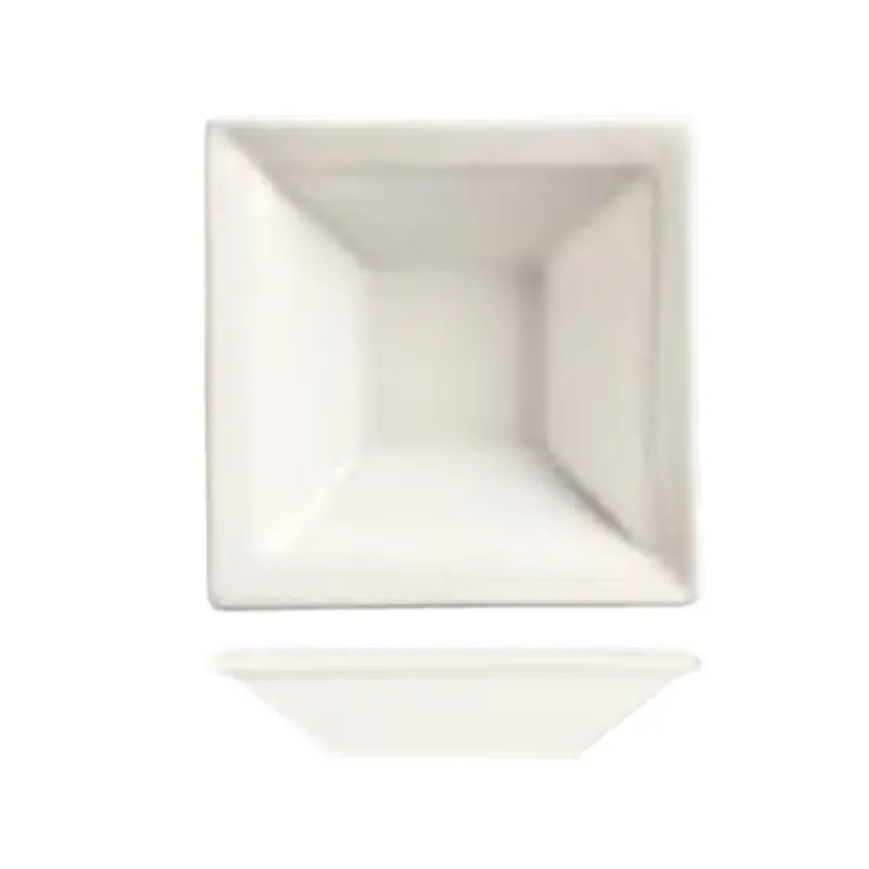 Libbey SL-12 12 Oz Square Grapefruit Bowl Porcelain Ultra Bright White