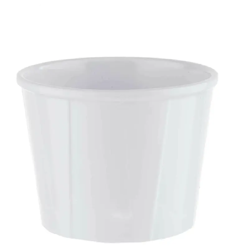 Tablecraft 240006 10 Oz Round Bowl Dishwasher Safe Melamine White