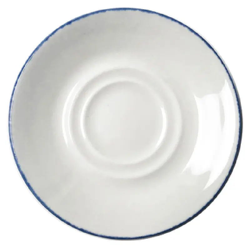 Tableware Solutions USA 51RUS010-141 6-1/2 Inch Saucer Double-well Dapple Blue