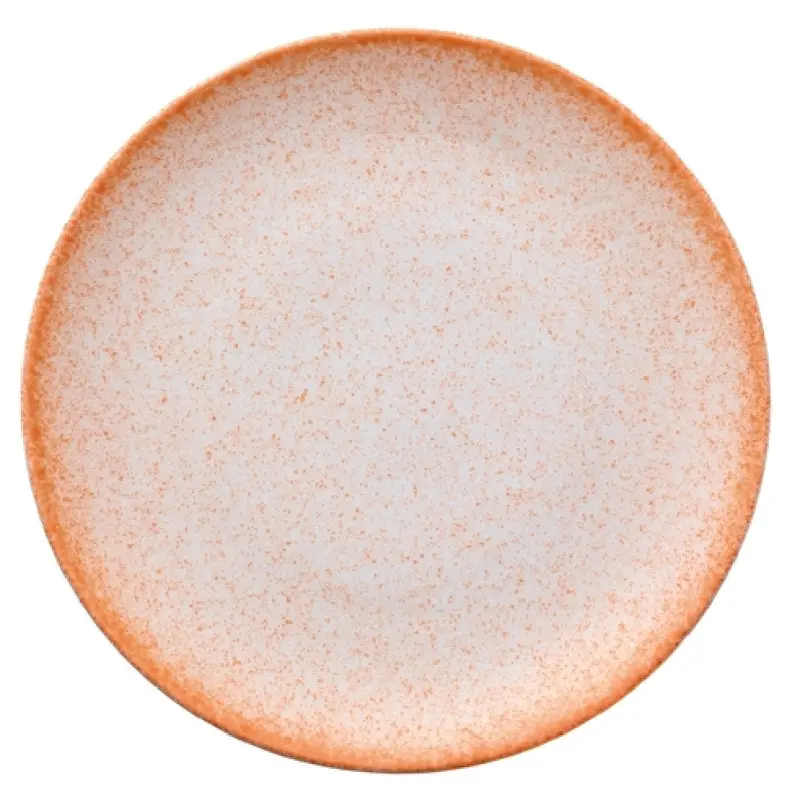 Bauscher Hepp 711215-730248 6 Inch Coupe Plate Porcelain Blush Dark Orange Decor