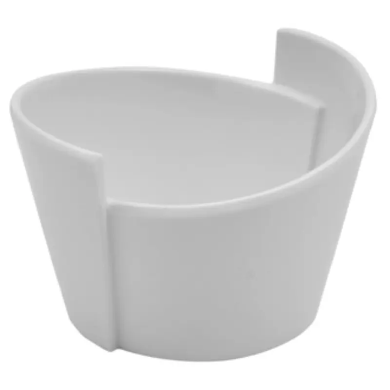 BauscherHepp T1091 2-1/4 Oz Bowl Melamine White Stackable Dishwasher Safe