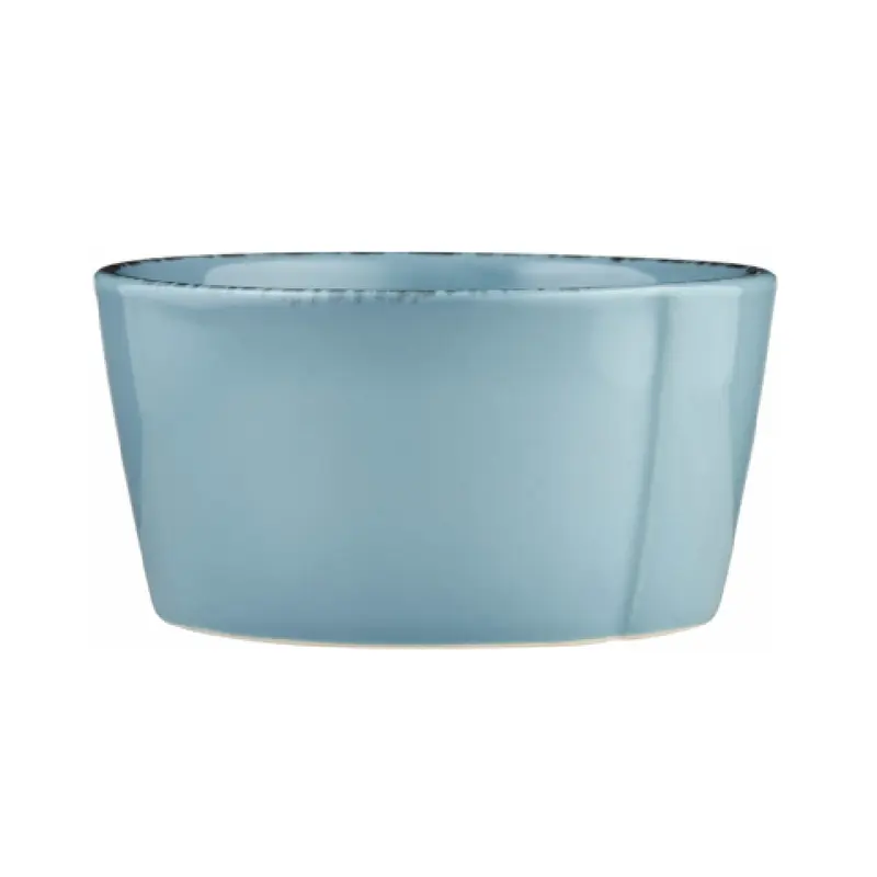 Libbey FH-512H 8 Oz Bouillon Cup Porcelain Round Blue Hen with Glazed Finish