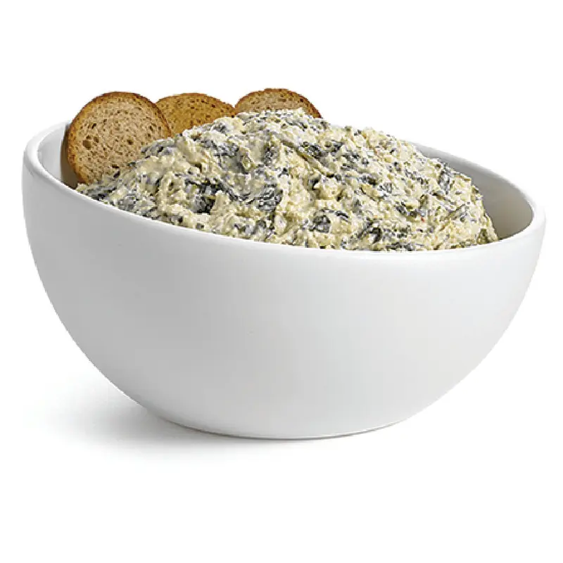 Tablecraft M4088WH 1.5 Quart White Round Melamine Bowl Dishwasher Safe