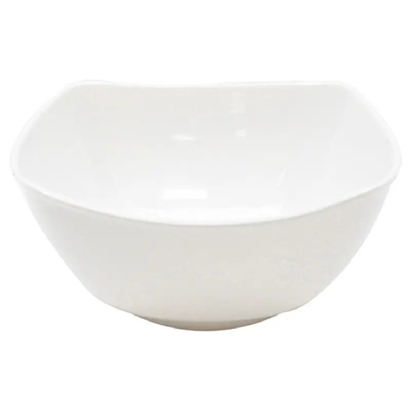 Tablecraft WB9 1-7/8 Quart Wavy Bowl Round White Melamine