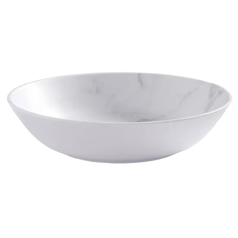 American Metalcraft MCB36MA 36 Oz Round Bowl with Matte Marble White Finish