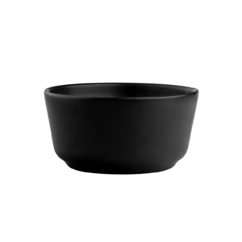 Arc Cardinal FP241 13 Oz Stoneware Round Bowl Black 6 Packs
