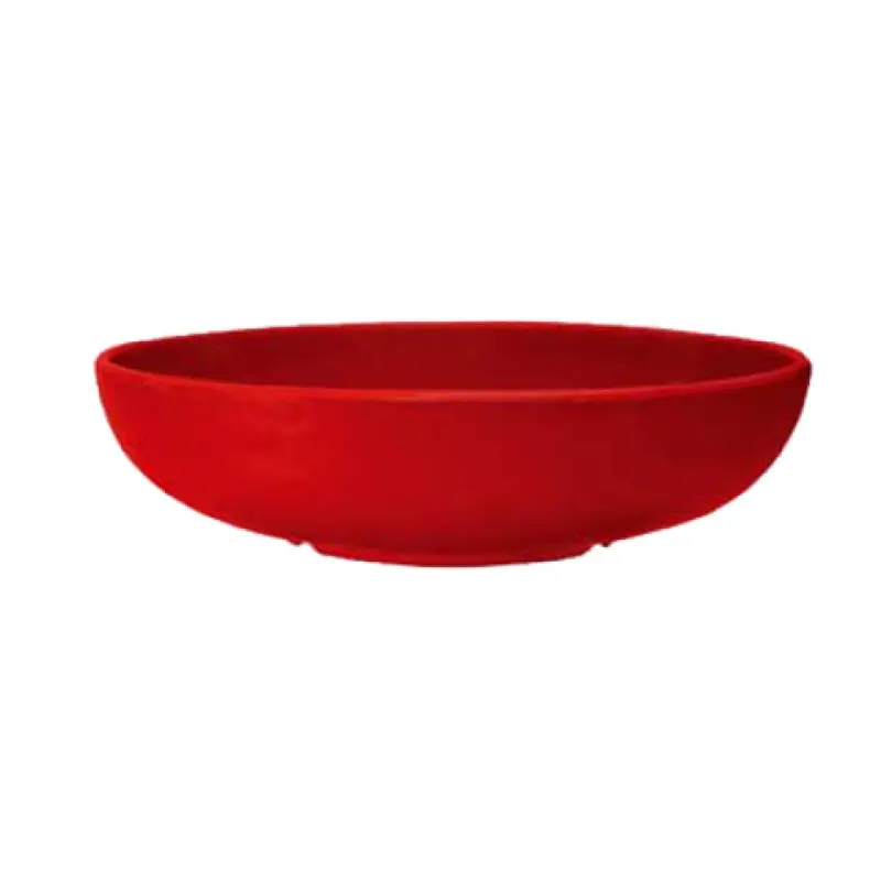 GET Enterprises B-49-RSP 1-9/10 Quart Round Bowl Break-Resistant Red Melamine
