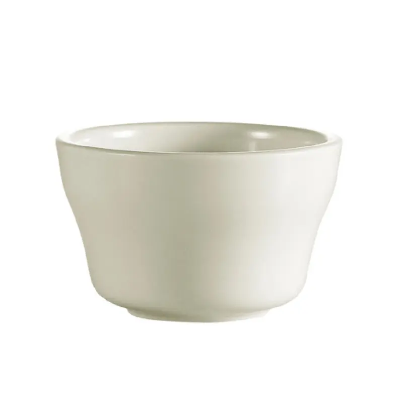 CAC China REC-46 6 oz Bouillon Cup Round Dishwasher Oven Microwave Safe Ceramic White