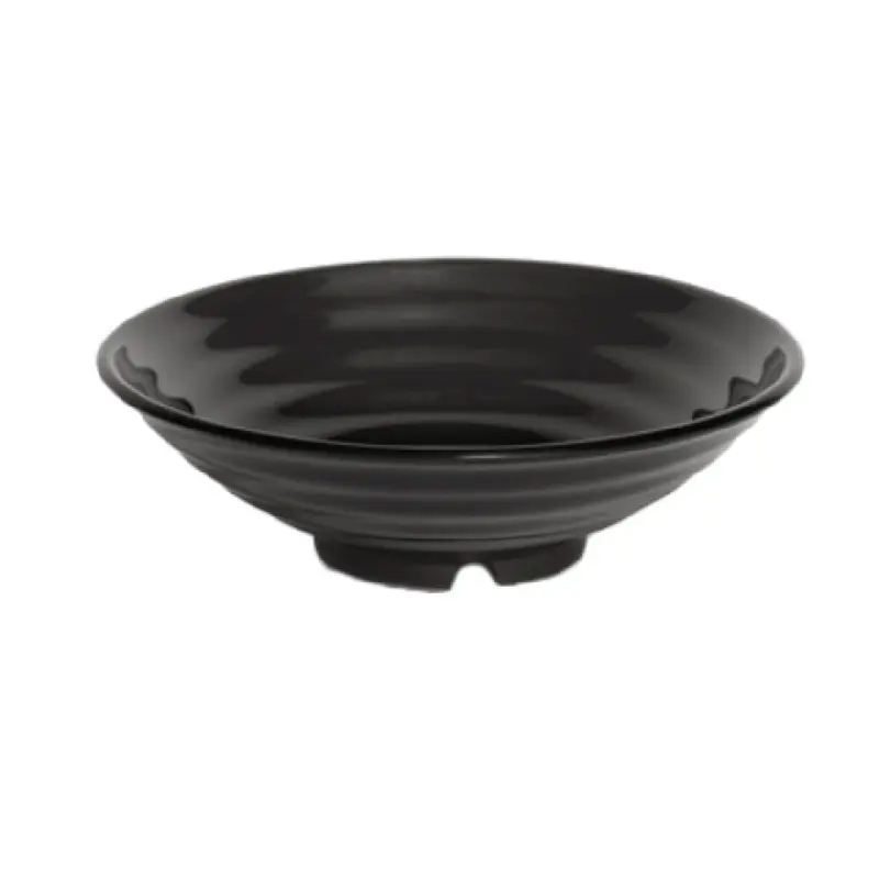 GET Enterprises ML-79-BK 1.5 Qt Bowl Black Melamine Round Dishwasher Safe