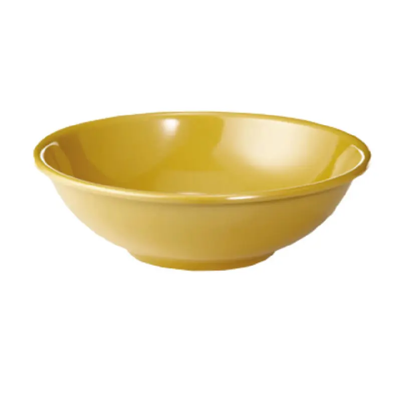 Tablecraft 252M Bowl 12 Oz Round Melamine Dishwasher Safe Tan 5-3/4 Inch Diameter