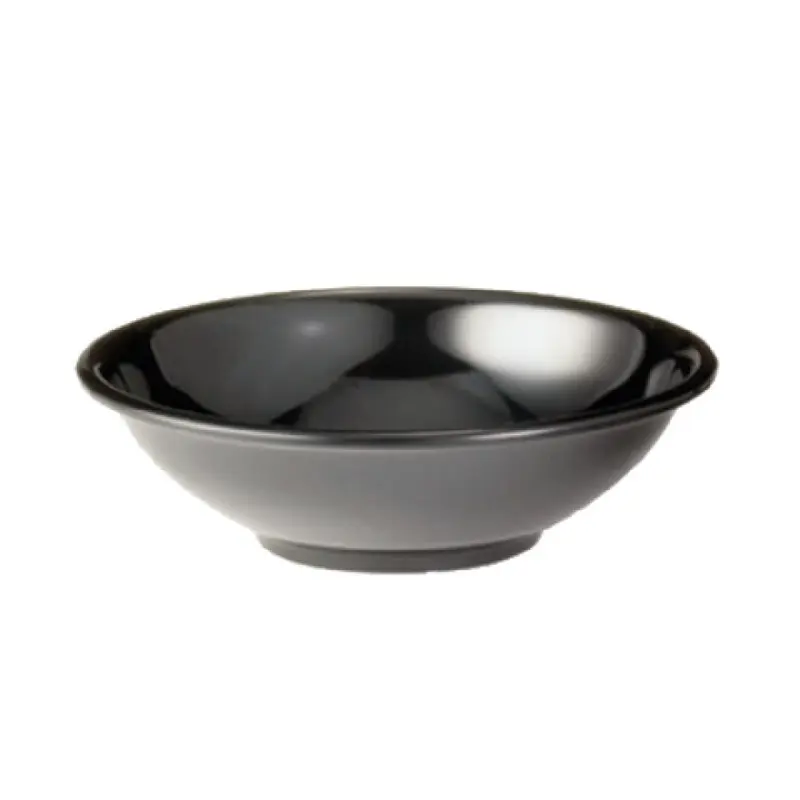 Tablecraft 282B 36 Oz Round Bowl Melamine Black Dishwasher Safe 8 Inch