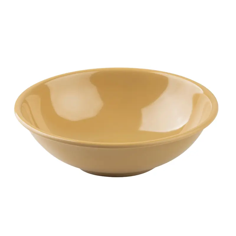 Tablecraft 282M 36 Oz Melamine Round Bowl Dishwasher Safe Tan 8 Inch