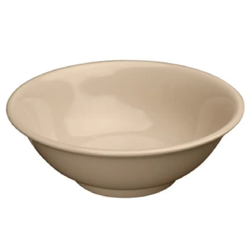 Winco MMB-32 Bowl 32 Oz Tan Rimless Round Melamine Dishwasher Safe