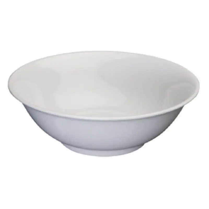 Winco MMB-41W 41oz Bowl White Melamine Round Rimless Dishwasher Safe