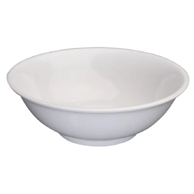 Winco MMB-52W 52 Oz Bowl Round Rimless Dishwasher Safe Melamine White