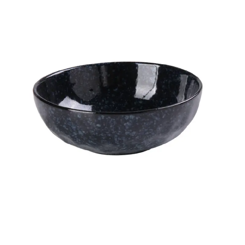 Yanco BL-807 28 Oz. Salad Bowl Round Glazed Porcelain Blue