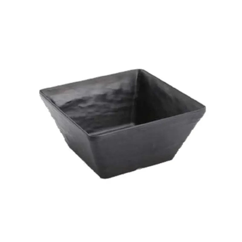 American Metalcraft FSMEL73 58 Oz Bowl Square Break-Resistant Melamine Black