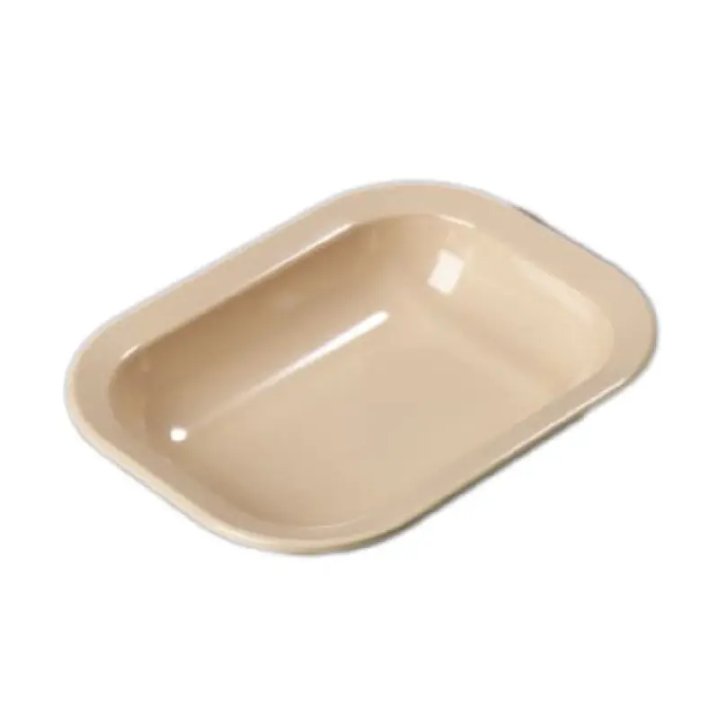 CFS Brands 4374525 28 Oz Baker/Server Bowl Tan Melamine Rectangular with Stain Scratch Impact Resistance