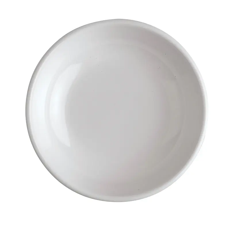 Tablecraft 10312W 3 Oz Mini Bowl Square Stacking Dishwasher Safe Melamine White