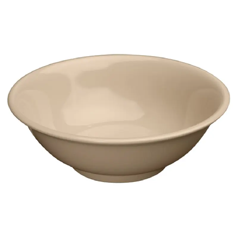 Winco MMB-52 52 Oz Tan Melamine Bowl Round Rimless Dishwasher Safe