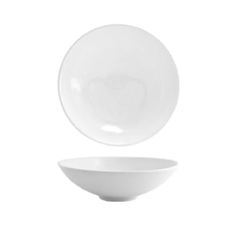 FOH DBO007WHP22 Spiral Bowl 5 Cups (40 Oz.) 8-1/4" Dia. X 2"