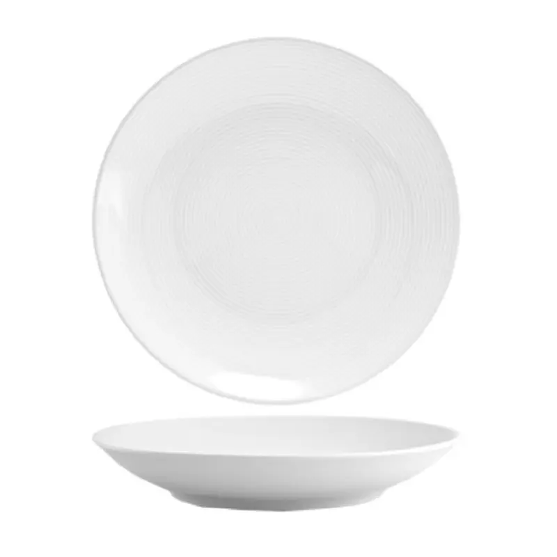 FOH DBO038WHP12 Spiral Bowl 7-1/4 Cups (58 Oz.) 11-1/2" Dia. X 2"