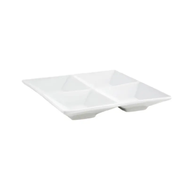 FOH DSD033WHP22 Kyoto Divided Dish 4 Compartment 1 Oz. Per Bowl