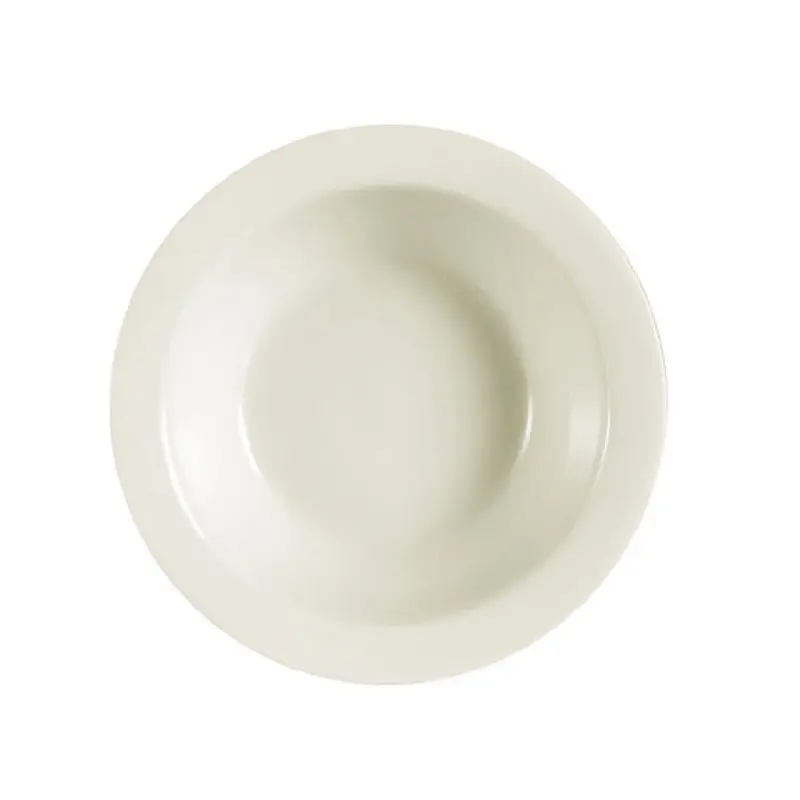 CAC China NRC-11 4-1/2 Oz Fruit Dish Round with Narrow Rim Ceramic American White