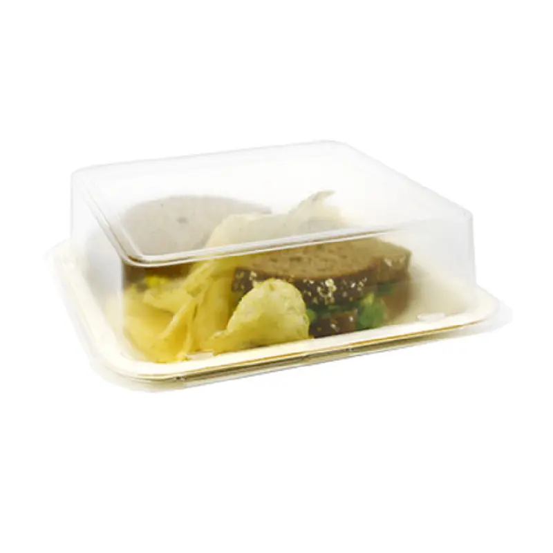 FOH DCV025CLT28 Servewise Disposable Plate Cover 8-1/2" X 8-1/2" X 2"H For Square Plate DSP025NAW28