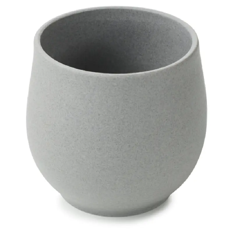 Revol 654630 7 Oz. Cup Matte Grey Porcelain Dishwasher Safe 6 Packs