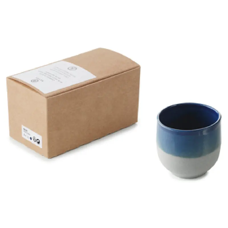 Revol 654766 2-3/4 Oz. Indigo Blue Cup Porcelain Dishwasher Safe Set of 2