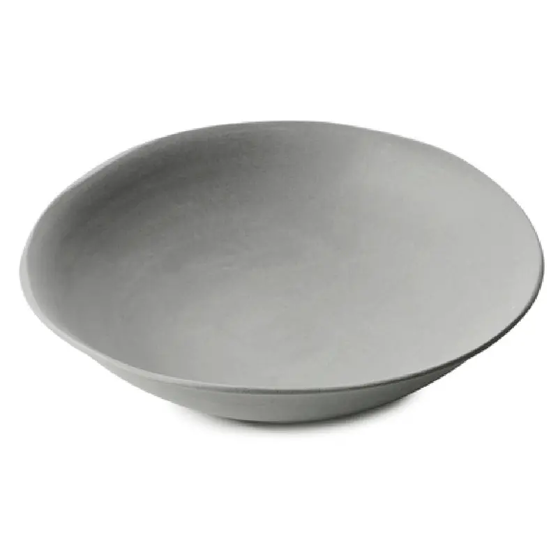 Revol 655427 9-1/2 Inch 33-3/4 Oz Deep Coupe Plate Porcelain Matte Grey