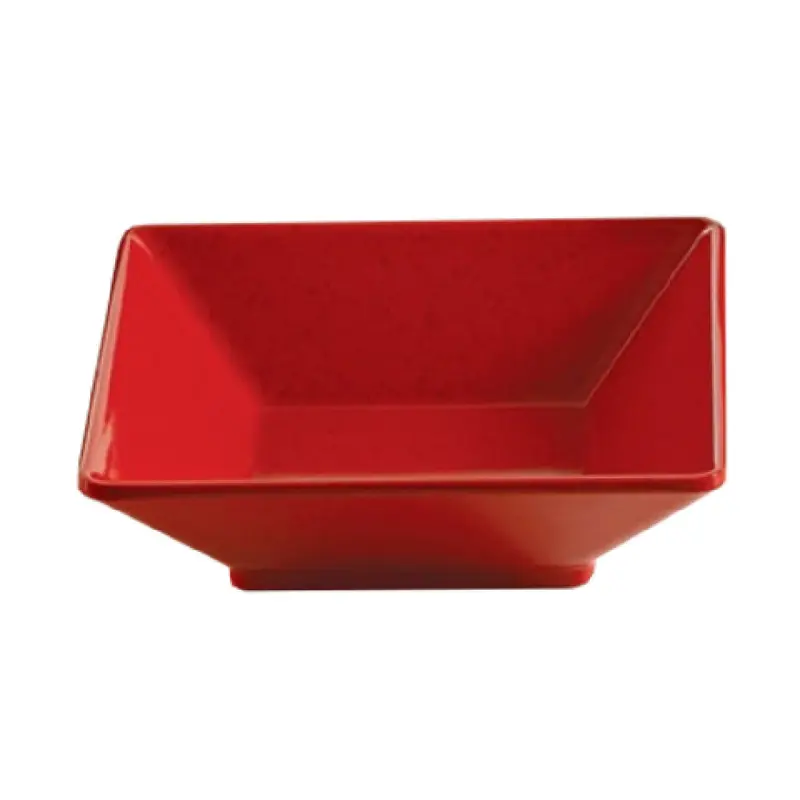 Yanco ME-307 22 Oz Square Bowl Dishwasher Safe Melamine Red 7 Inch