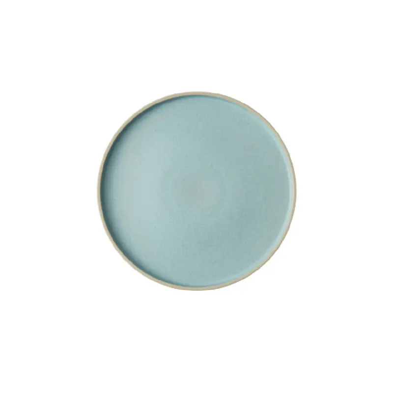 1880 Hospitality MO2701024FB 9-1/4 Inch Round Plate Stoneware Frosted Blue