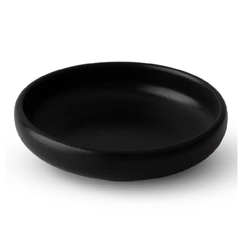 Bon Chef 2700000P 2.25 oz Bowl Round Vitrified Alumina Black Porcelain