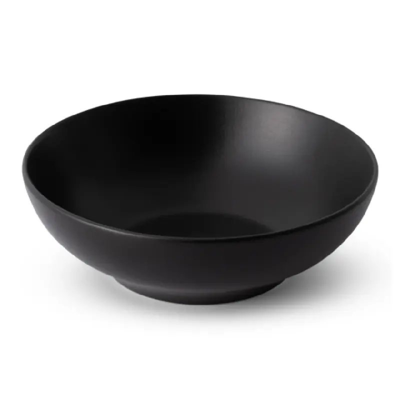 Bon Chef 2700003P 36 Oz Coupe Bowl Midnight Matte Black Porcelain