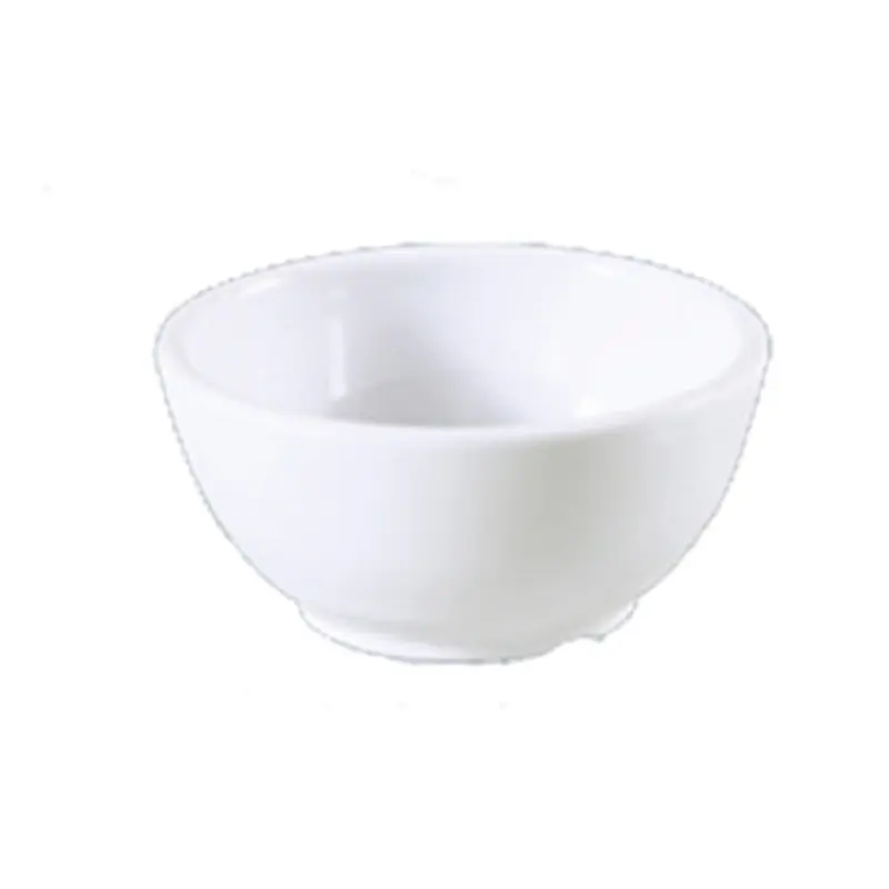 Yanco MS-504WT 10 Oz Melamine Bowl Round White NSF Dishwasher Safe 4-1/2 Inch