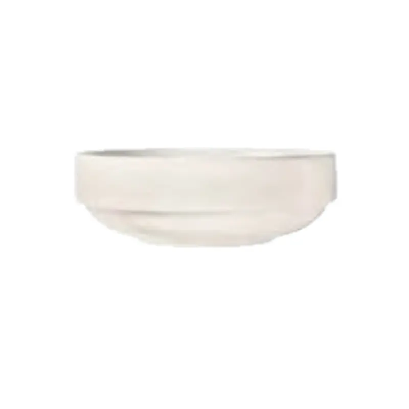 Libbey 840-330-003 34 Oz Round Nestabowl Porcelain Bright White Stacking