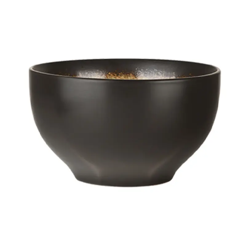 Libbey BF-31 31 Oz Glazed Ceramic Bowl Turquoise Interior Dark Brown Exterior