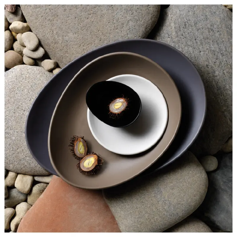 Libbey DRI-4-D 38 Oz Bowl Round Coupe Porcelain Satin Matte Driftwood 10 Inch