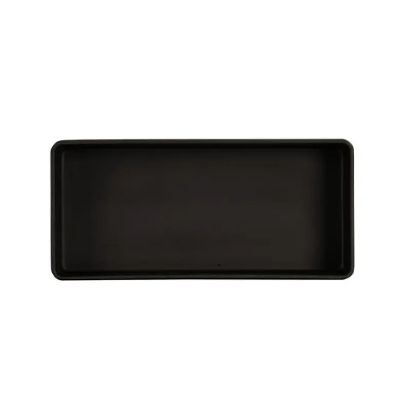 Cal Mil 24004-136-13 13 Inch Rectangular Bowl Melamine Dishwasher Safe Black