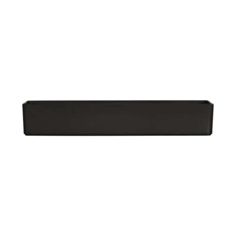 Cal Mil 24004-186-13 18 Inch Rectangular Bowl Dishwasher Safe Melamine Black