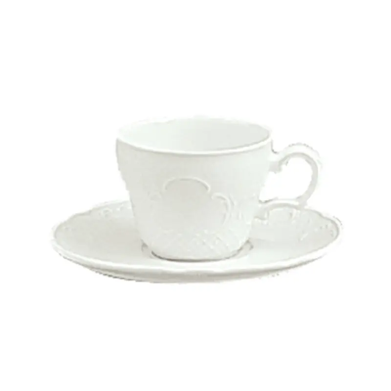 Libbey 9065170 6-3/4 Oz Porcelain Cup Marquis Pattern Non-Stackable